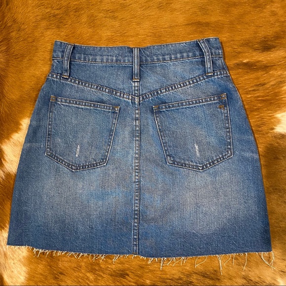 MADEWELL Rigid Denim A-Line Mini Skirt Keene Wash - Picture 6 of 8
